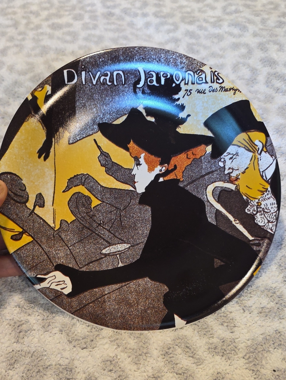 Vintage Centrum Toulouse-Lautrec "Divan Japonais" Ceramic Plate
